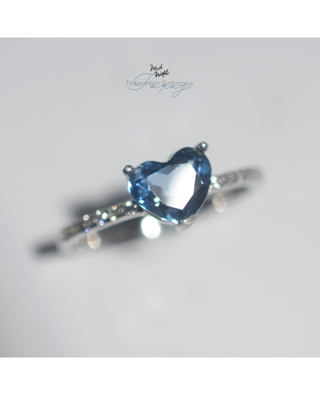 Chapter Thirteen-London Blue Topaz Happy Heart Ring